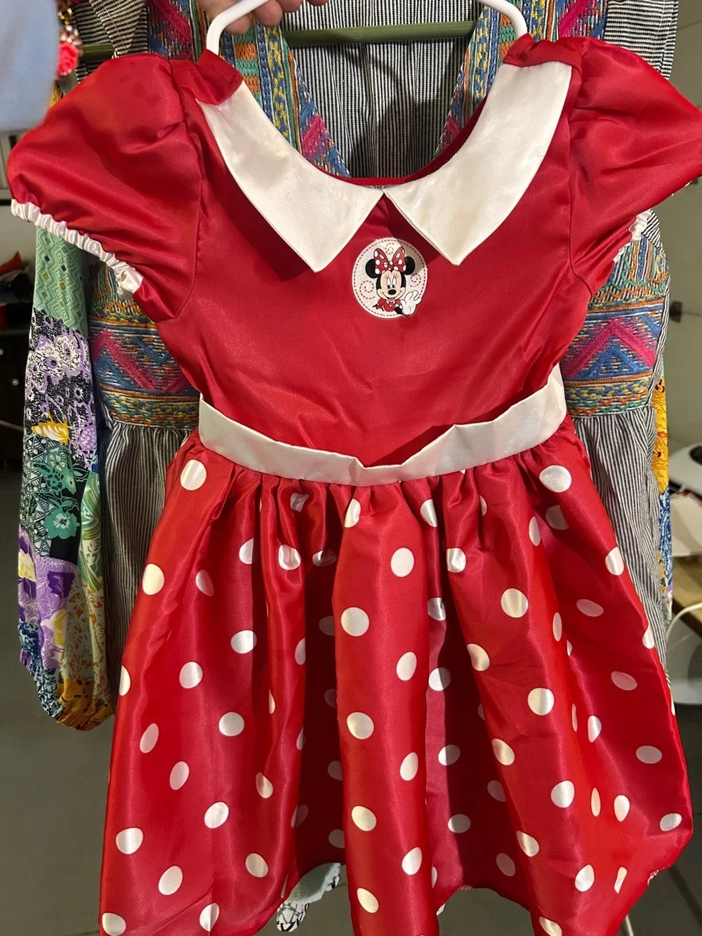 Disney Red Tag with Woven Logo